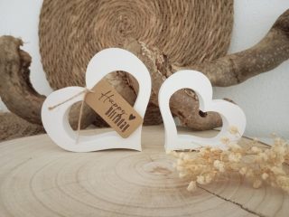 Herz Deko Raysin mit Anhänger Geschenkidee handgefertigt