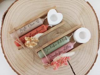 Geschenkset Beste Oma Kerze Holzbox personalisiert
